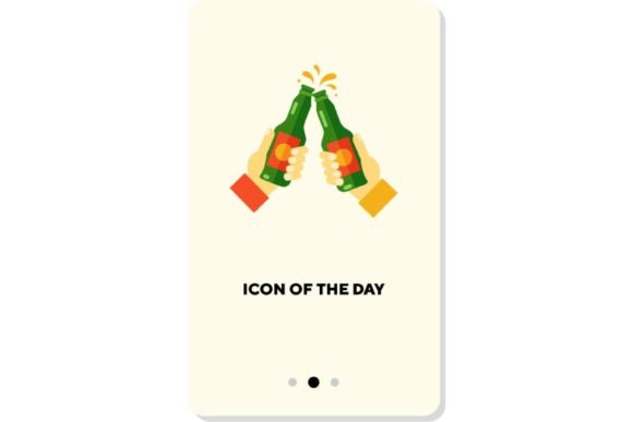 Beer Flat Vector Icon: Cold Beer Hands C