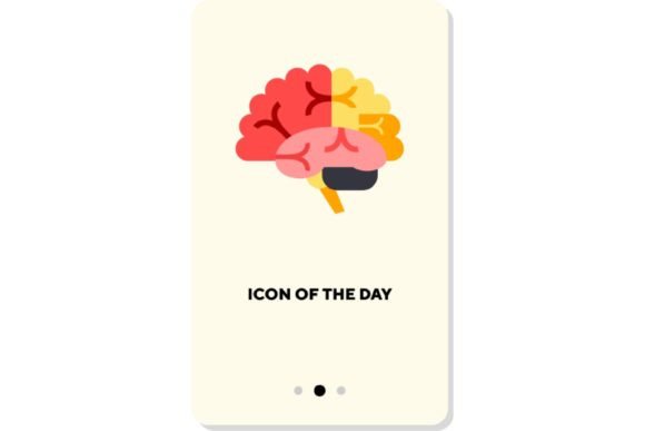 Brain Flat Icon: Visualizing Ideas with Clarity
