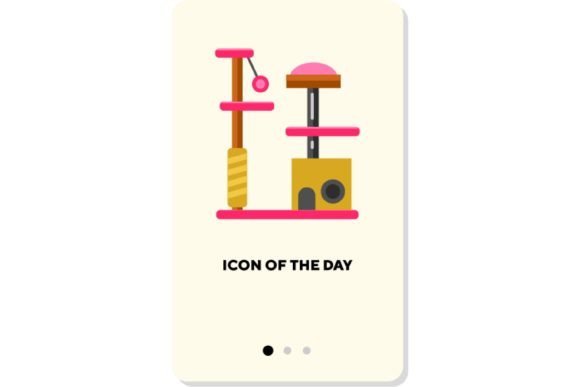 Cat Stuff Thin Flat Icon Guide