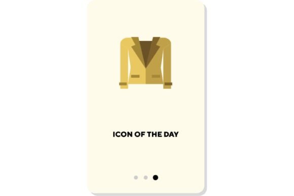Coat and Jacket Flat Icons for Design