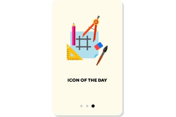 Designer Tools Flat Icon: Drawing, Pencil, and Engineering Symbols