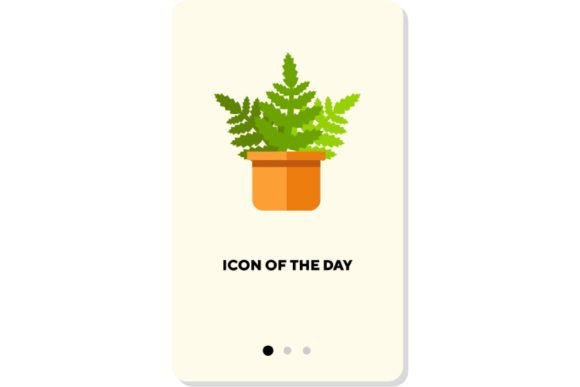 Plants Flat Icon: Houseplant, Herbal Cap