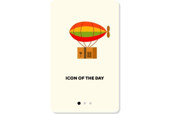 Post Service Flat Icon: Shipping Cargo