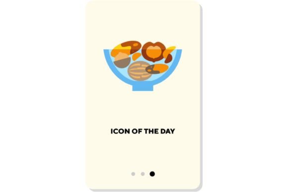 Small Meal Flat Icon. Breakfast Isolated: Enhancing Digital Clarity Through Minimalist Design