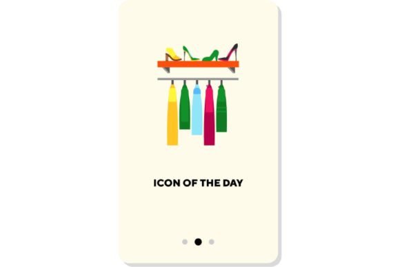 Socks and Wardrobe Flat Icon: Design Guide