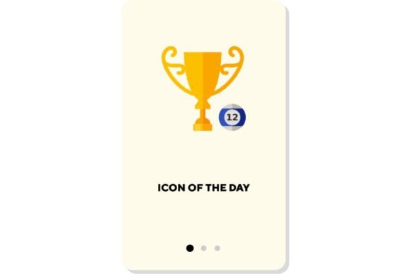 Strategic Visual Communication: Leveraging the Billiard Flat Vector Icon and Winner Cup for Brand Clarity